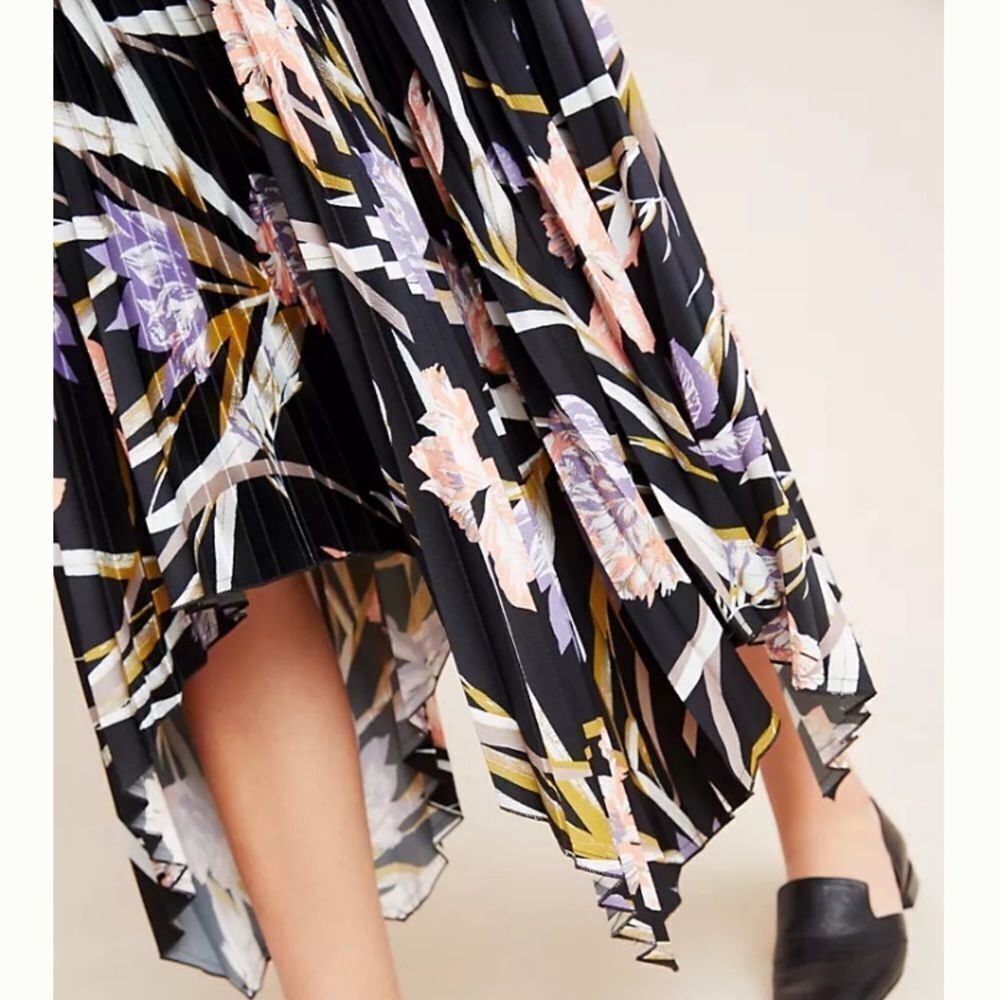 NWT Anthro Corey Lynn Calter Pleated Floral Skirt - Picture 4 of 4